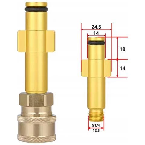 Adattatore Per Idropulitrici Jetlink Proadapt Ep-hd - Compatibile Con Elitech, Yili, Huter, Patriot, Daewoo Daw | Sgancio Rapido 1/4"" | Accessori Alta Pressione - Foto 2