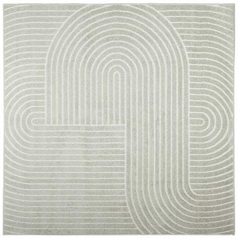 Tappeti per area Quadrato HUARTE Verde 240 x 240 cm Poliestere - Foto 1