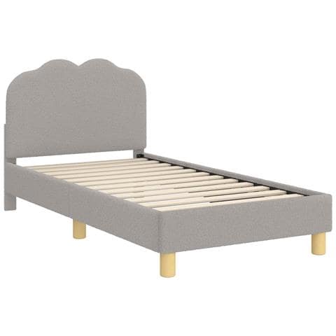 Struttura letto bambini con testata Grigio Chiaro 80x160 cm - Foto 1