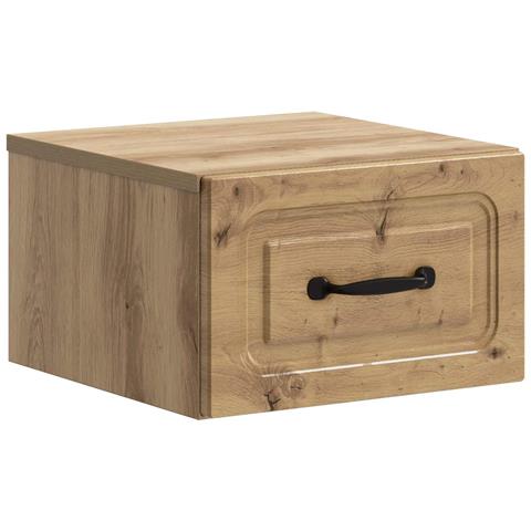 Mobiletto da notte a muro Rovere Artigianale 34,5 x 33 x 20 cm - Foto 1