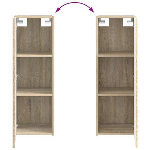 Set di mobili per il bagno 2 pz Rovere Sonoma - Foto 10