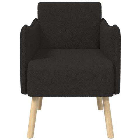 Sedia d'accento Nero Bouclé - Foto 2