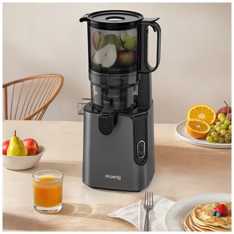 GSX26 Estrattore verticale per frutta e verdura senza BPA - Bocca extra-large 135 mm - Slow juicer Pressione delicata - 50 giri al min 250 W - Foto 4