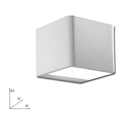 LED-W-ATLAS / 6W - Applique bianca dalla forma cubica con luce led 6 watt 3500 kelvin - Foto 1