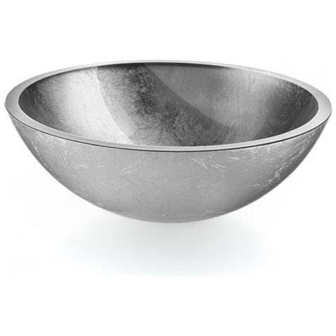 Vasca Vetro Argento Ø 300 con Ghiera Serie Acquaio - Foto 2