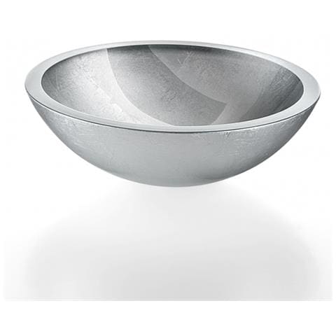 Vasca Vetro Argento Ø 300 con Ghiera Serie Acquaio - Foto 1