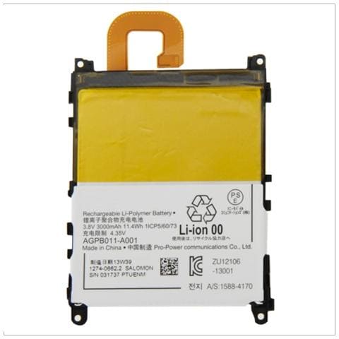 Batteria Ricambio Sostituzione 3000 Mah Per Sony Xperia Z1 Lis1525erpc L39h - Foto 1