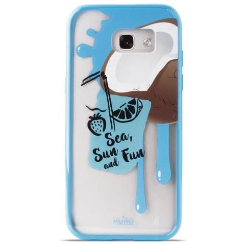 Cover PC+TPU per Samsung Galaxy A3 2017 4.7" "Summer Juice" Coconut Azzurro - Foto 1