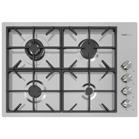 Piano Cottura 7637 000 a Gas 4 Fuochi Gas Colore Acciaio Spazzolato - Foto 1