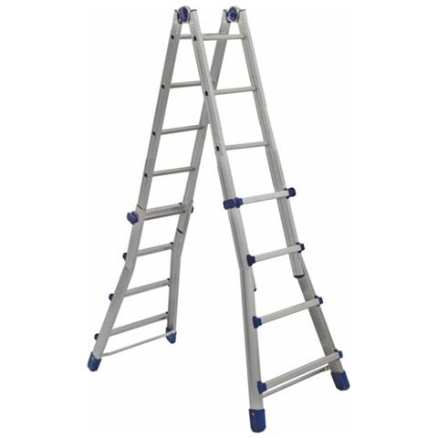 Briko Blu Telescoping Ladder Aluminium, blue - Ladders (51. 2 Cm, 150 Kg, 14 Kg, 62 Mm, 15. 2 Cm, 14. 8 Cm).  - Foto 3