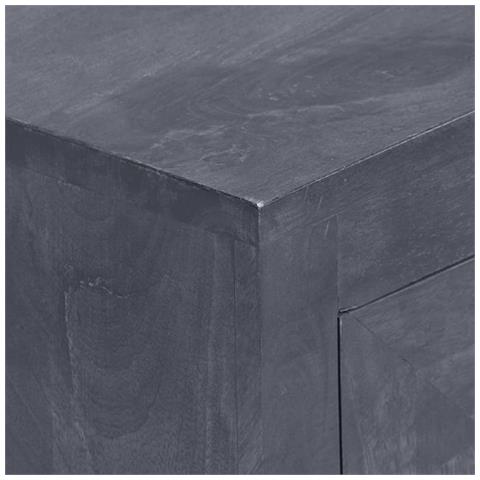 Credenza in Legno Massello di Mango 60x30x76 cm - Foto 2