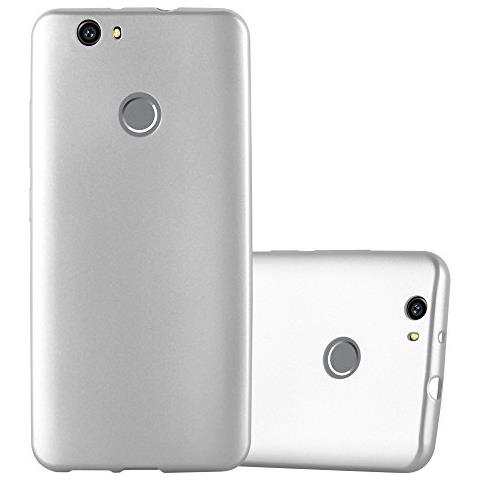 Custodia Compatibile Con Huawei Nova In Argento Metallico - Coperchio Protettivo In Silicone Tpu Flessibile - Foto 1