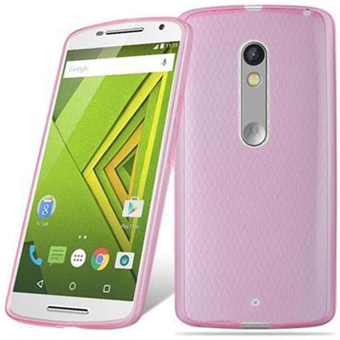 Custodia Compatibile Con Motorola Moto X Play In Rosa Transparente - Coperchio Protettivo In Silicone Tpu Flessibile - Foto 9