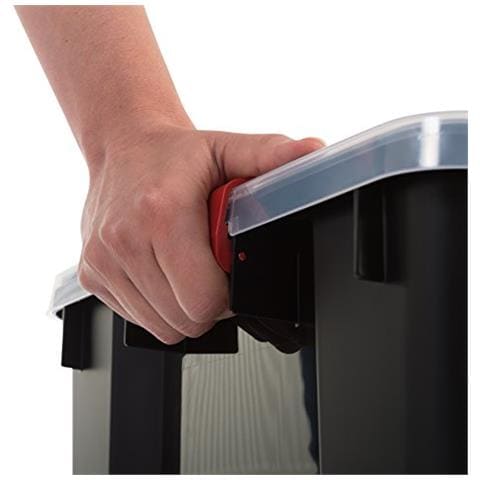 Iride Ohyama, Set Di 2 Immagazzinaggio / Scatolo Ermetiche Ermetica Box-at-l, Plastica, Nero, 50 L, 59 X 39 X 29 Cm - Foto 2