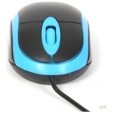 Mouse Omega Ottico Blu E Nero Om06vbl Con Cavo Usb 125cm - 800dpi - 2 Tasti + Rotella Scroller - Design Simmetrico - Foto 2