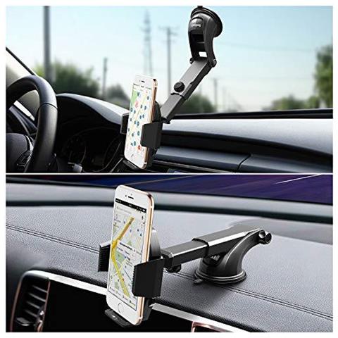 Adjustable Car Holder Telefono Della Culla Del Supporto Per Lautomobile Con Un Pulsante Di Rilascio E Strong Sticky Gel Pad - Foto 2