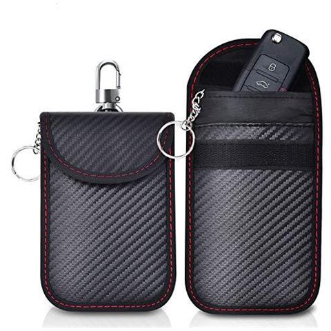 2 Pack Faraday Pouch Anti-theft Bag Faraday Per Chiavi Auto Rfid Auto Signal Chiave Di Blocco Pouch - Foto 1