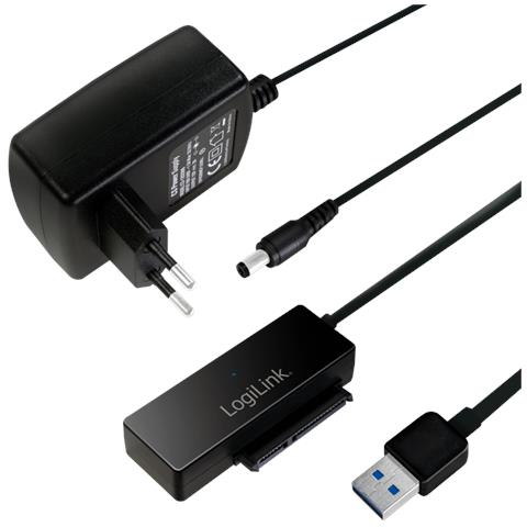 AU0050 docking station per unità di archiviazione USB 3.0 Type-A Nero - Foto 1