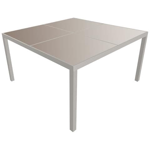 Cagliariset Di Mobili Da Giardino In Textilene Taupe 8 Posti - Alluminio Taupe - Foto 8