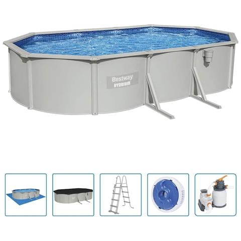 Telaio Piscina Fuori Terra Ovale Hydrium 610x360x120 Cm - Foto 1