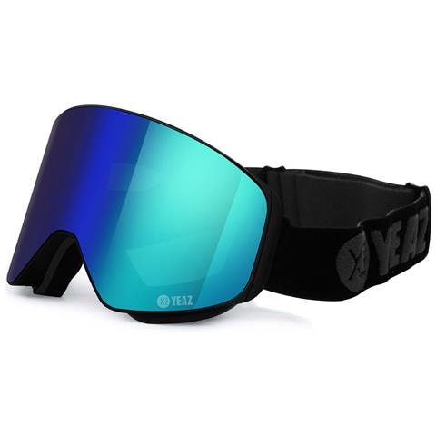 Maschera Apex Magnet Ski Snowboard Goggles Verde A Specchio /nero - Foto 1