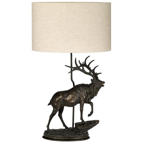 Lampada Da Scrivania Angus Materie Plastiche Bronzo Patinato Tessuto 1 Luce E27 - Foto 2