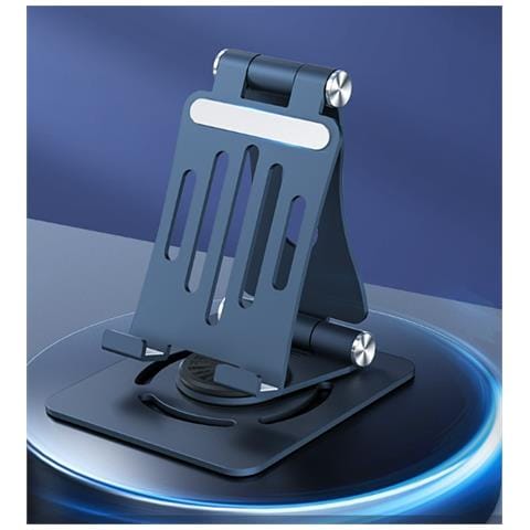 Supporto Per Telefono Da Scrivania In Lega Di Alluminio Girevole A 360° Grey - Foto 2