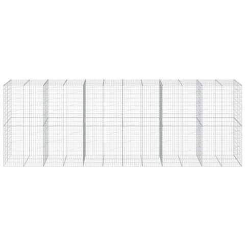 Cesto Gabbione Con Copertura 600x100x200 Cm In Ferro Zincato - Foto 3