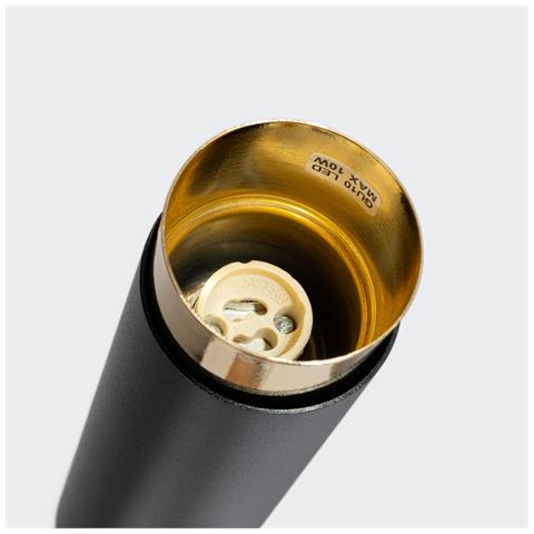 Lampada Da Soffitto Nero 22,5 Nero /oro Sl. 1411 - Moderno Lampada Da Soffitto Nero /oro 22.5x6x6 Cm - Foto 8