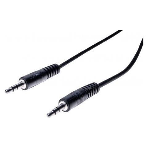 Cavo Audio Stereo Jack 3.5mm Maschio Maschio 3m Nero - Foto 1