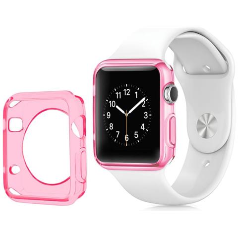 Apple Watch Cassa In Silicone 42 Mm 4x1x4 Cm. Colore Rosa - Foto 1