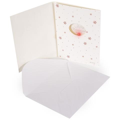 Pack Di 2 Biglietti Di Auguri Musicali Di Natale Con Busta E Luce Led - Foto 2