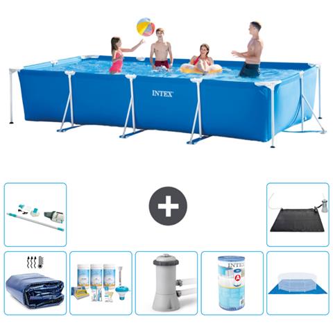 Piscina Fuori Terra - Rettangolo - 450x220x84 Cm - Blu - Include Accessori Coordinati A282 - Foto 1