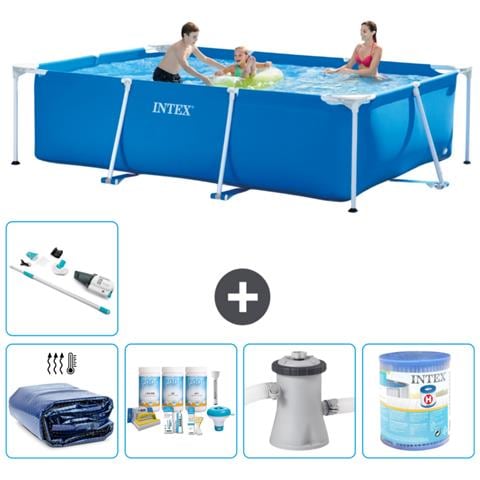 Piscina Fuori Terra - Rettangolo - 300x200x75 Cm - Blu - Include Accessori Coordinati A161 - Foto 1