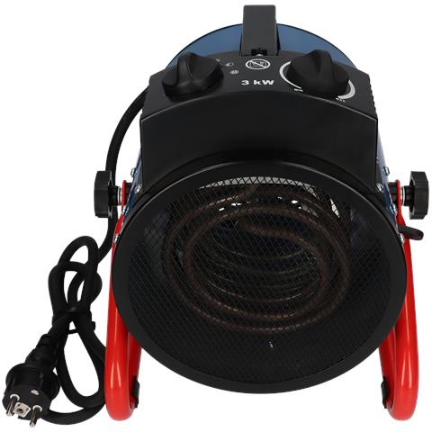 EH5010 Interno Nero, Blu, Rosso 3000 W Riscaldatore ambiente elettrico con ventilatore - Foto 7