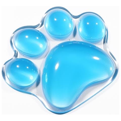 Supporto Per Mouse In Silicone Trasparente: Comfort Ergonomico Per Il Tuo Polso Blue - Foto 1