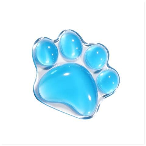 Supporto Per Mouse In Silicone Trasparente: Comfort Ergonomico Per Il Tuo Polso Blue - Foto 2