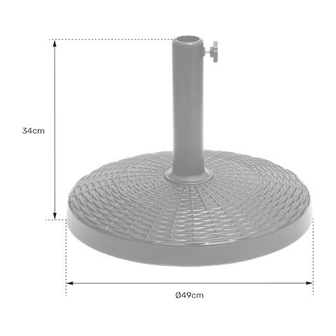 Supporto Per Ombrellone Diritto Quimper - Foto 2