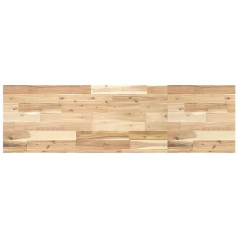 Ripiano a Parete 120x40x4 cm Legno Massello Acacia Non Trattato - Foto 1