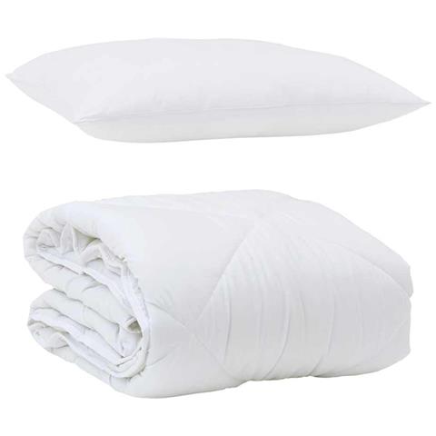 Piumone per tutte le stagioni Bianco 140 x 220 cm Microfibra - Foto 1