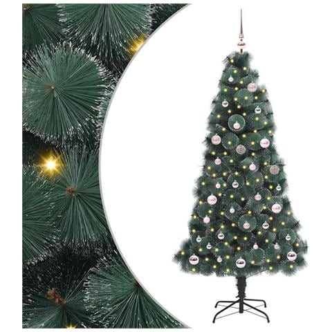 Albero di Natale artificiale pre-lit con set di palline 150 cm - Foto 1