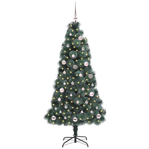 Albero di Natale artificiale pre-lit con set di palline 150 cm - Foto 2