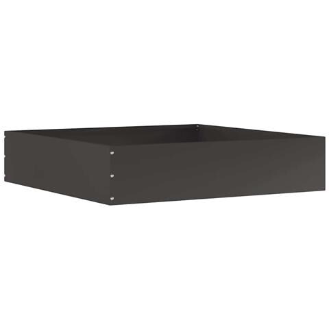 Bordura per Prato Nero 60 x 60 x 13 cm Acciaio - Foto 1