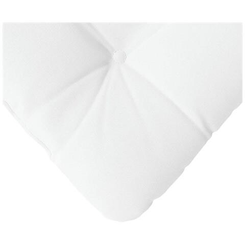 Cuscini per Seduta 4 pcs Bianco 45 x 45 x 12 cm Tessuto - Foto 9