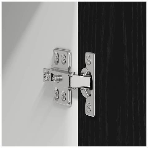 Armadio pensile con porta Riga Rovere Nero 60 x 31 x 100 cm - Foto 9