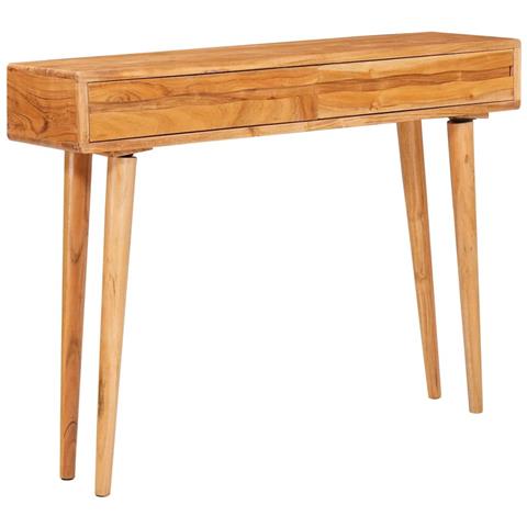 Tavolo consolle con cassetto Marrone 110 x 30 x 80 cm - Foto 1