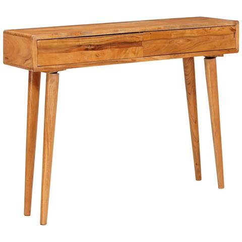 Tavolo consolle con cassetto Marrone 110 x 30 x 80 cm - Foto 2