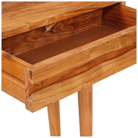 Tavolo consolle con cassetto Marrone 110 x 30 x 80 cm - Foto 9