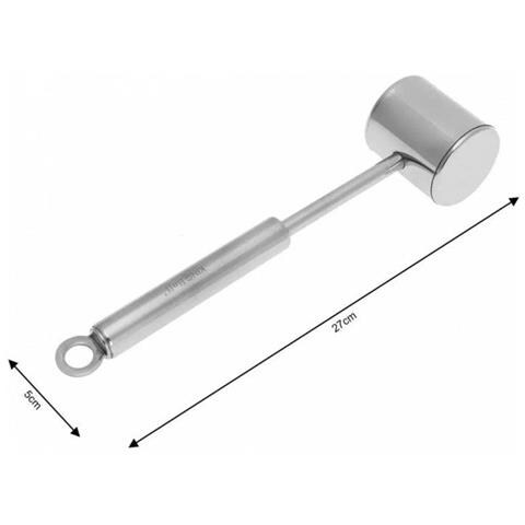 Batticarne in acciaio KH-3180 a doppia faccia 27x5cm - Foto 4