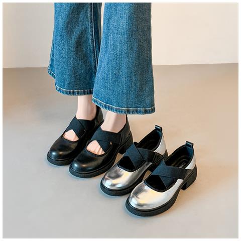 Scarpe Mary Jane Con Tacco Chunky Retro: Comode, Eleganti E Versatili Silver 37 - Foto 4